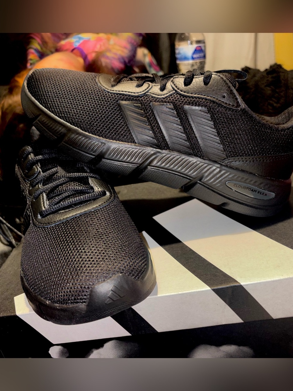 adidas Men's Black Mesh Athletic Running Shoes